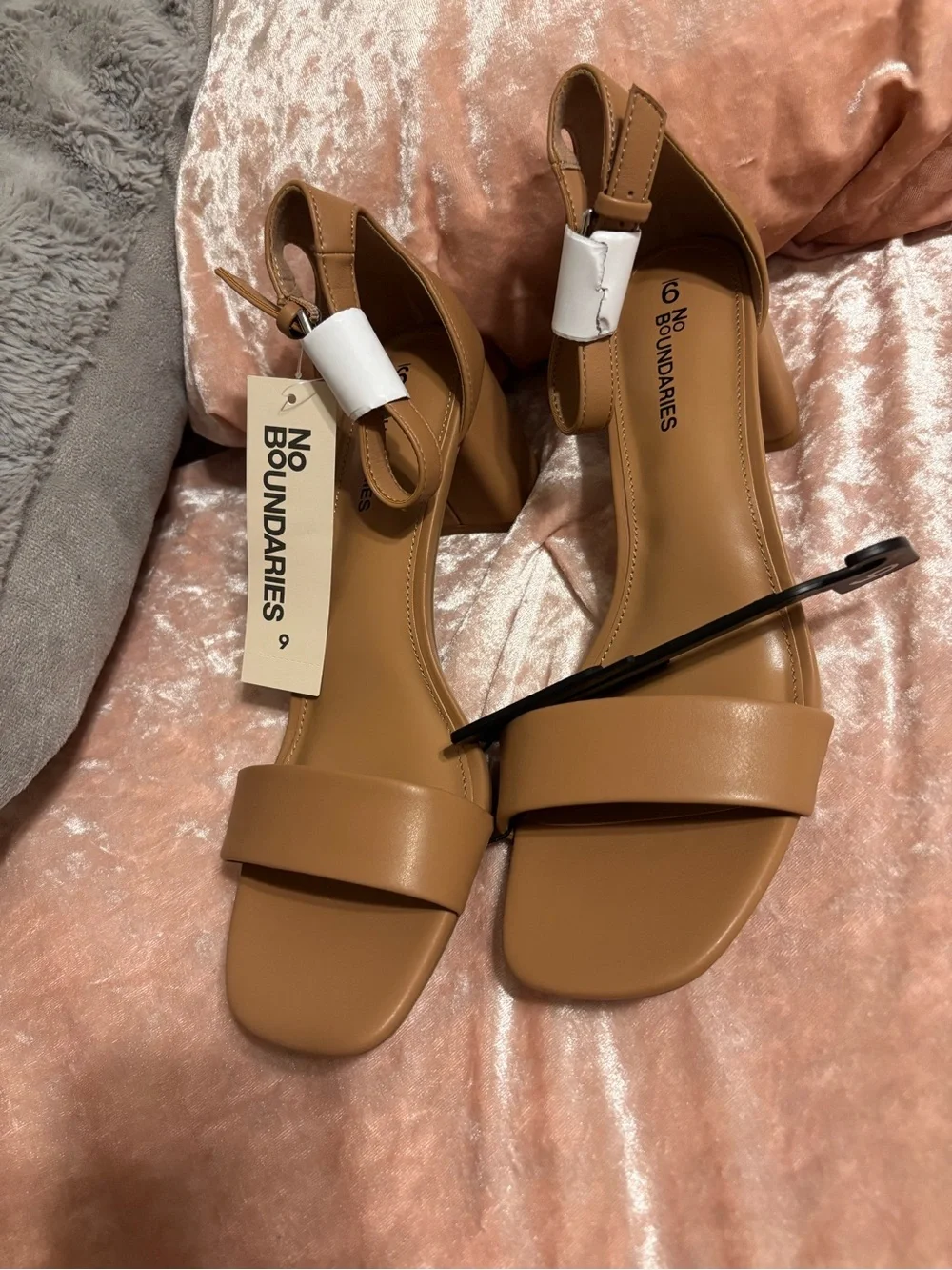 Women’s Tan Block Heel Sandals - Classic Strappy Style